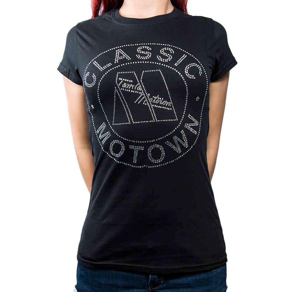 Motown Records - Classic Dames Tshirt - Zwart